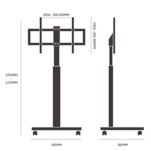Soporte móvil para TV con ruedas para 37-75 pulgadas miniatura 2