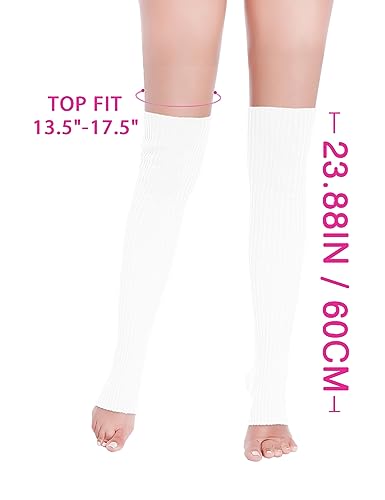 Image of v28 Women's Neon Knit Leg Warmer for 80s Party Dance Sports Yoga