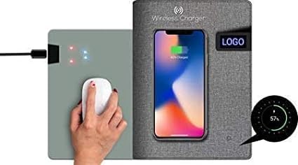 Image of Wireless Charging rechargeble PU /leathritte Notebook Fast Charging with pendrive (Assorted Colour) (Pack of 1)