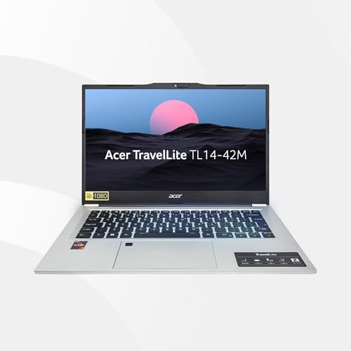 acer AMD Ryzen 7 7730U Processor, 16GB DDR4 RAM, 512 GB SSD, Full HD IPS, 14”/35.56 cm, Windows 11 Home, Silver, 1.38...