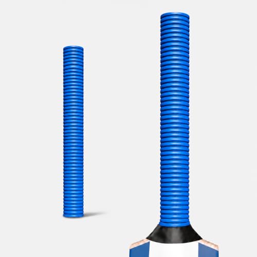 Image of Professional Cricket Bat Handle Semi Coil Grips with Better Shock Absorption | Cricket Accessories Bat Handle Grips, Pack of 1 (Blue)