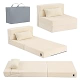 YOTATING Divano letto per bambini, materasso da pavimento per bambini che si illumina al buio, divano modulare con dinosauro blu, pieghevole, futon convertibile, materasso pieghevole per stanza dei