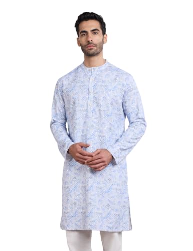 Image of Symbol Premium Men's Embroidery Sequined Long Kurta