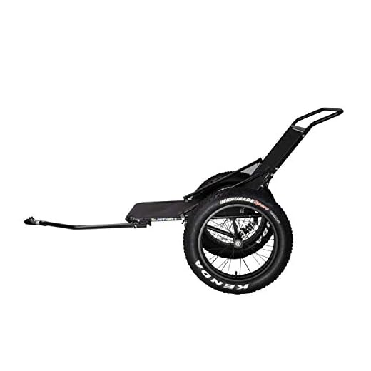 QuietKat Two Wheel Game Cart, FatTire Off Road Cargo Trailer for Extra Storage While Hunting, Fishing, Exploring Backcountry, Three-Way Adjustable Rack Angle (20" x 4" Wheels/Tires)