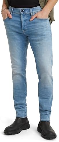 G-STAR 3301 Slim Jeans Vaqueros, Azul (Lt Indigo Aged 51001-8968-8436), 31W / 30L Hombre