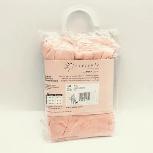 Pink tight girl's dance ballet footless medium freestyle danskins size 7-103