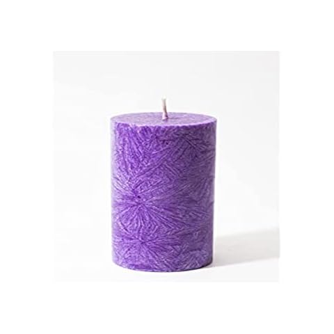 Kerzerman, Cylindrical Pillar Candle Violet, 1 Cover