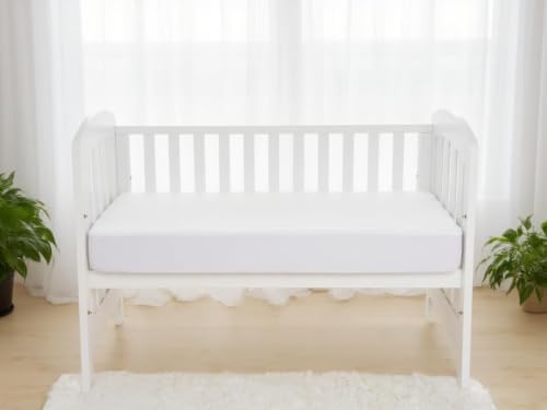 Image of American Baby Company 2 Pack Waterproof Crib Mattress Protector 52 inch x 28 inch | Fitted Crib & Toddler Mattress Pad Cover - Quilted, Noiseless, Ultra-Soft & Breathable