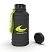 Daikoku Botella de Agua Acero Inoxidable - Bidón 2.2 l sin BPA - Útil para Gimnasio y Todo Tipo de Práctica Deportiva - Doble Pared Termo de 12 a 24 Horas - Negro 2