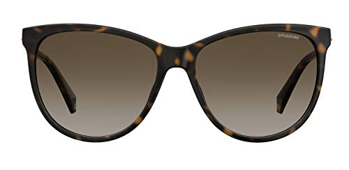 Polaroid Men's Modern Polarized Rectangular Sunglasses, Brown (Dkhavana), 572