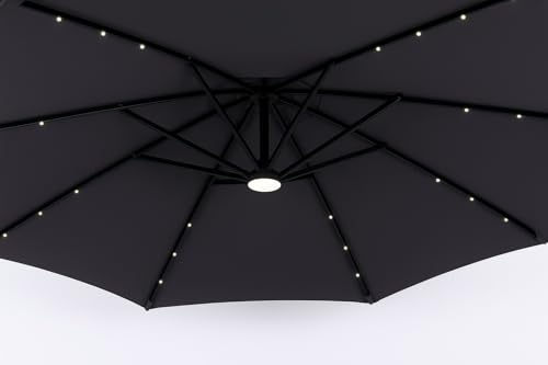 Image of Invezo Garden Umbrella LED Side Pole Round Outdoor Patio Umbrella (9ft diameter) Patio outdoor /Big Size Outdoor /Balcony Umbrella.