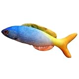 [Design réaliste] : Ce poisson marin en peluche créatif est réaliste, avec une sculpture réaliste et une finition soignée. Ses grands yeux ronds et sa belle queue ajoutent à son aspect exquis et réaliste.