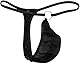 ITODA String Tanga Sexy Herren G-String mit O-Ring Mini Slips Mesh Thong Erotisch Dessous Ouvert Höschen T-Back Mankini Männer Erotik Unterwäsche Offener Schritt Unterhose Abend Reizwäsche (Schwarz)