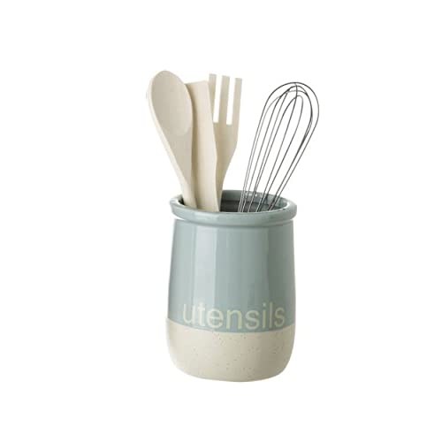 Bote Porta Utensilios Práctico De Gres - Hogar Y Más - Azul
