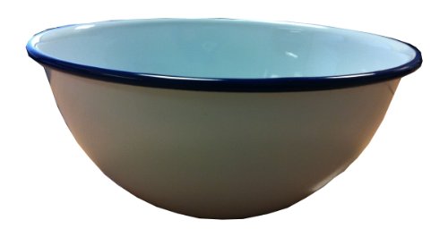 Image of FALCON ENAMEL CAMPING PUDDING BOWL TRADITIONAL WHITE 16cm