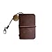 Notebook Pocket Size Mini Leather Diary Notepad for Men Women Vintage Planner with Blank Unlined Paper Notepad Pocket Size with 1 Round Pendant Unlined 48x32mm Mini Size 32 Sheets