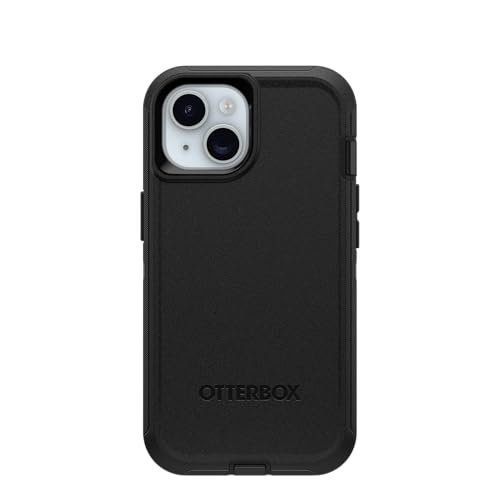OtterBox iPhone 17e, iPhone 16e, iPhone 15, iPhone 14, and iPhone 13 Defender Series Case - Black, Screenless, Rugged & Durable, with Port Protection, Includes Holster Clip Kickstand