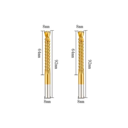Juego de 2 brocas helicoidales de 5 mm HSS para madera y metal miniatura 7