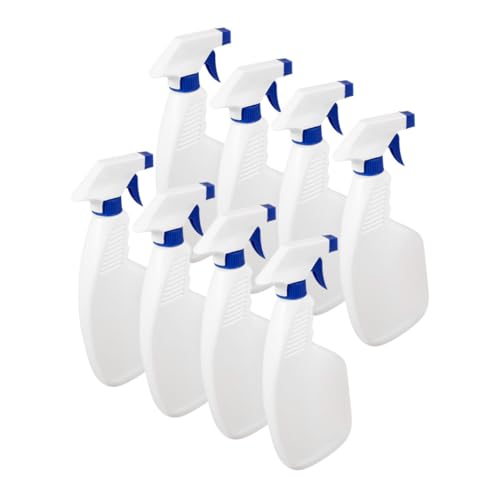 UAUWBRZ Lot de 8 flacons pulvérisateurs vides en plastique avec buse pour le nettoyage, le jardinage, les soins capillaires et l'utilisation domestique