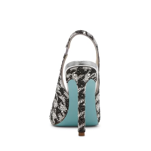 Image of Betsey Johnson Women's Mina Peep-Toe Slingback Heeled Sandals