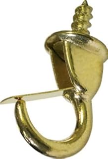 Hillman 122242 Safety Hook, Brass, 1.25-in, 3-Pk. - Quantity 10