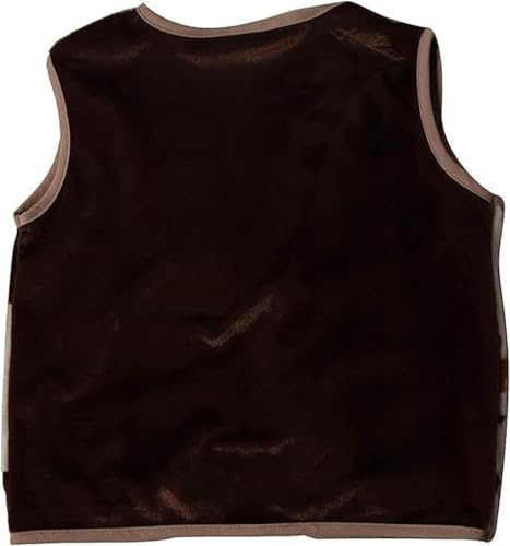 Kids Brown Cowboy or Cowgirl Western Dress Up Vest (Choose Size)
