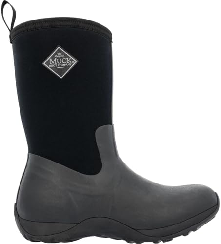 Muck Boot Muck Arctic Weekend Mid-Height Rubber Womens Winter Boots, Black, 9 | Image 6
