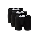 Lacoste Men's Cotton Stretch Big Croc Print Boxer Briefs, 3-pack (Amazon Exclusives), Black, XX-Large