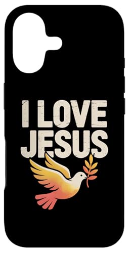 I Love Jesus Dove ���a�ȃL���X�g���̃��b�Z�[�W �X�}�z�P�[�X iPhone 17 �p