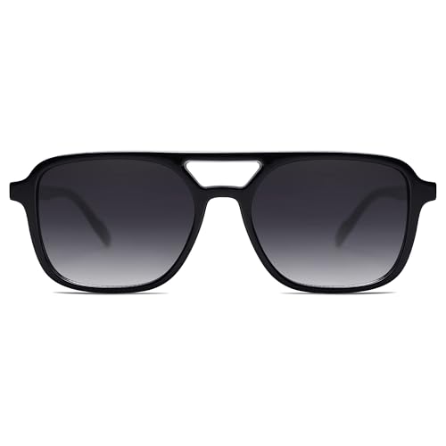 1pc Retro Aviator Sunglasses Trendy Rectangle Shades Sun Glasses For Daily Wear, Holiday Travel，Holiday Gifts4