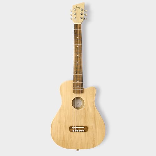 Image of Loog Pro 6 Acoustic kids real guitar for Beginners Compact size Ages 9+ Learning app and Lessons included