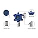 GasDog GD300-H2S,0-100ppm Fixed Gas Detector Alarm,Signal Output RS485, Wall Mounted Hydrogen Sulfide Tester, Monitor Displays Real-Time H2S Concentration (RS485,1NO+1NC)