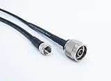 Cable Assemblies Now Premium Quality 6' Foot Genuine LMR-240 Coaxial Jumper Cable with N-Male to Mini-UHF Male Connector Low Loss RF 50 Ohms