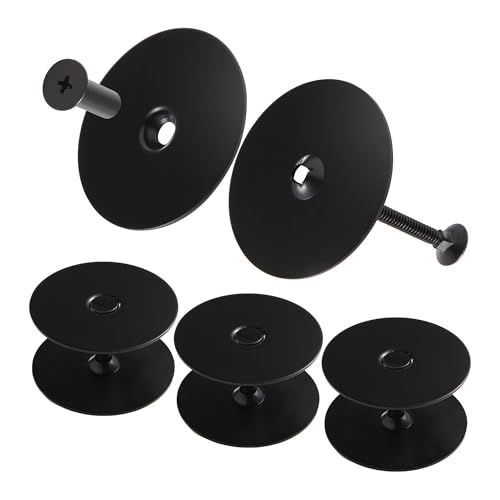 Door Hole Cover Plate 3 Pack Matte Black Deadbolt and Door Knob Hole Cover with Screws Metal Door Lock Cover Plate for Interior and Exterior Doors Fits Standard Door Holes