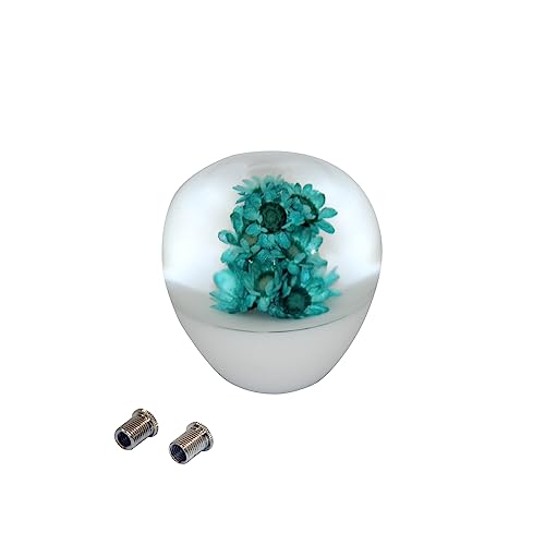 水中花 シフトノブ ショート TYPE1 50mm スカイブルー 変換アダプター付