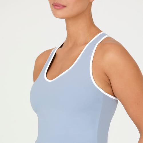 Image of YITTY Active Sports Bra Tank, Tank Top for Women with Built-in Bra, Racerback, Removable Cups, Low-Impact Yoga and Gym