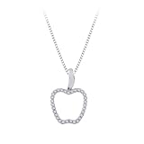 KATARINA 10K White Gold, Diamond Fashion Pendant Necklace (1/5 cttw)