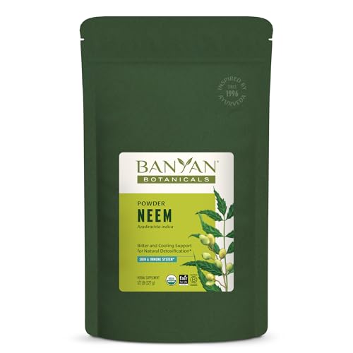 Banyan Botanicals Neem Powder- Certified Organic 1/2 Pound AD