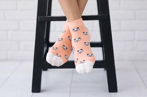 Image of Mint & Oak Men Ankle Socks, Printed Funky Socks, Cotton Unisex Ankle Length Sock, Odour Free Socks - Pack of 1