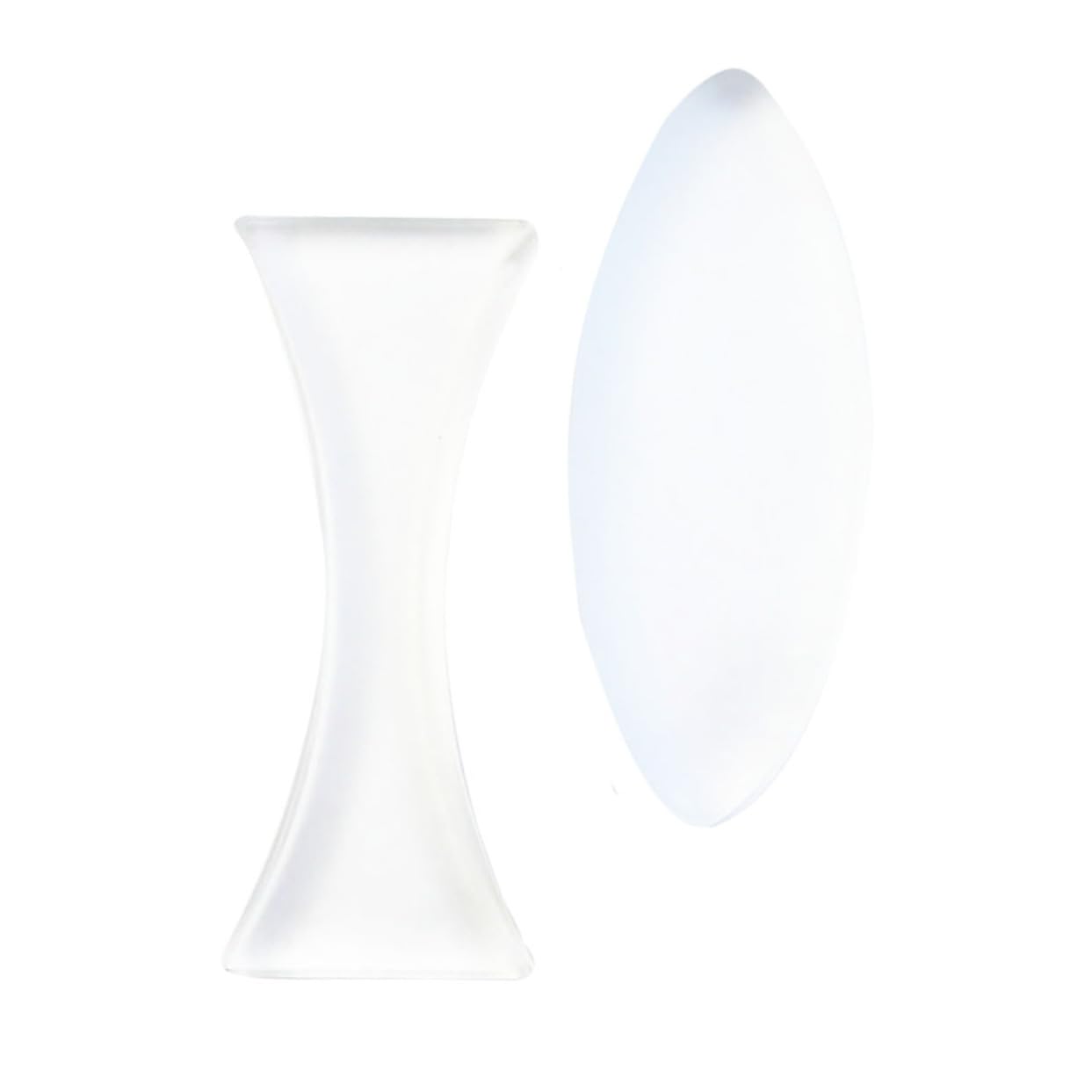 NAMOARLY 2Pcs Optical Lens Transparent Convex Concave Lenses for Physics Experiments High Transparency Long for Classroom Learning Demonstrations