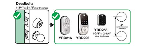 Yale Assure Lock With Z-Wave - Smart Keypad Deadbolt - Works With Ring Alarm, Samsung Smartthings, Wink And More (Hub Required, Sold Separately) - Satin Nickel #TOP4