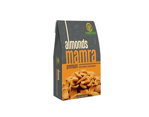 Image of GRABPURE Mamra Almonds /Mamra Badam Dry Fruits- 250 Grams (Pack of 2)