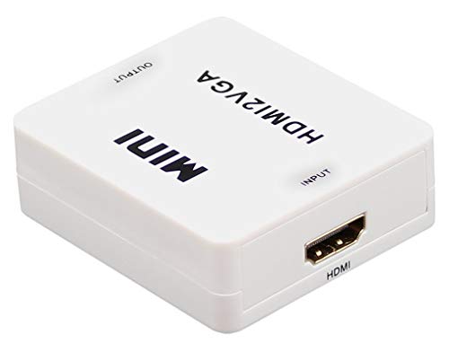 Image of NEXSA Mini HDMI to VGA Adapter with Audio - 1080P HDMI2VGA Converter for Laptop, PC, Tablet, Projector, and Monitor