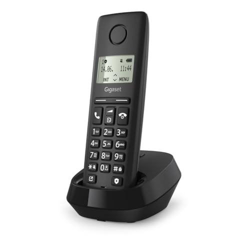 Gigaset Pure 100 - Téléphone sans fil - Bouton de verrouillage des appels entrants - Carnet d'adresses 50 contacts - Compatible avec appareils auditifs - Touches de fonction programmables, Italie