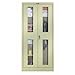 Hallowell 865C24SVA-PT Series 800 Industrial KD Combination Cabinet, Safety View Door, Stationary, Assembled, 48" Width x 24" Depth x 78" Height, Parchment