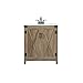 Elegant Decor 30 inch Single Bathroom Vanity in Natural Oak