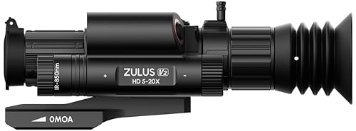 DNT Optics Zulus HD V2 5-20x Digital Day/Night Vision Scope with Infrared and Laser Rangefinder & Ballistic Calculator
