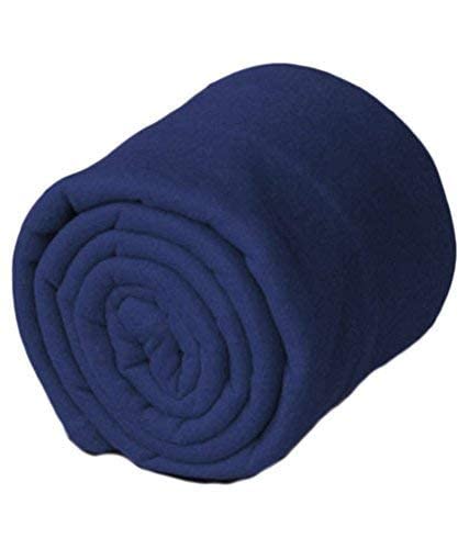 Image of Humic Fleece 250 TC Single Bed Blanket 250 TC - Set of 5 (2 Blue, 2 Brown, 1 Red)