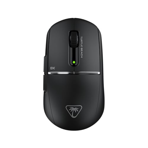 Turtle Beach Burst II Pro Noir Souris de Gaming Esport sans Fil avec Ultra-légère avec 57 g, 150 Heures d'autonomie de la Batterie, capteur Optique 30K DPI et 8 entrées programmables pour PC