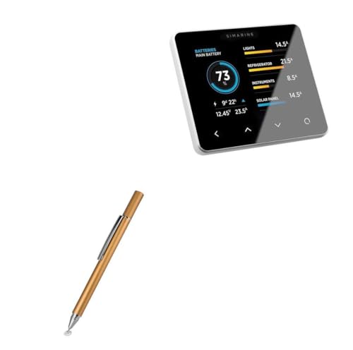 BoxWave Stylus Pen Compatible with Simarine PICO Bezel - FineTouch Capacitive Stylus, Super Precise Stylus Pen - Champagne Gold